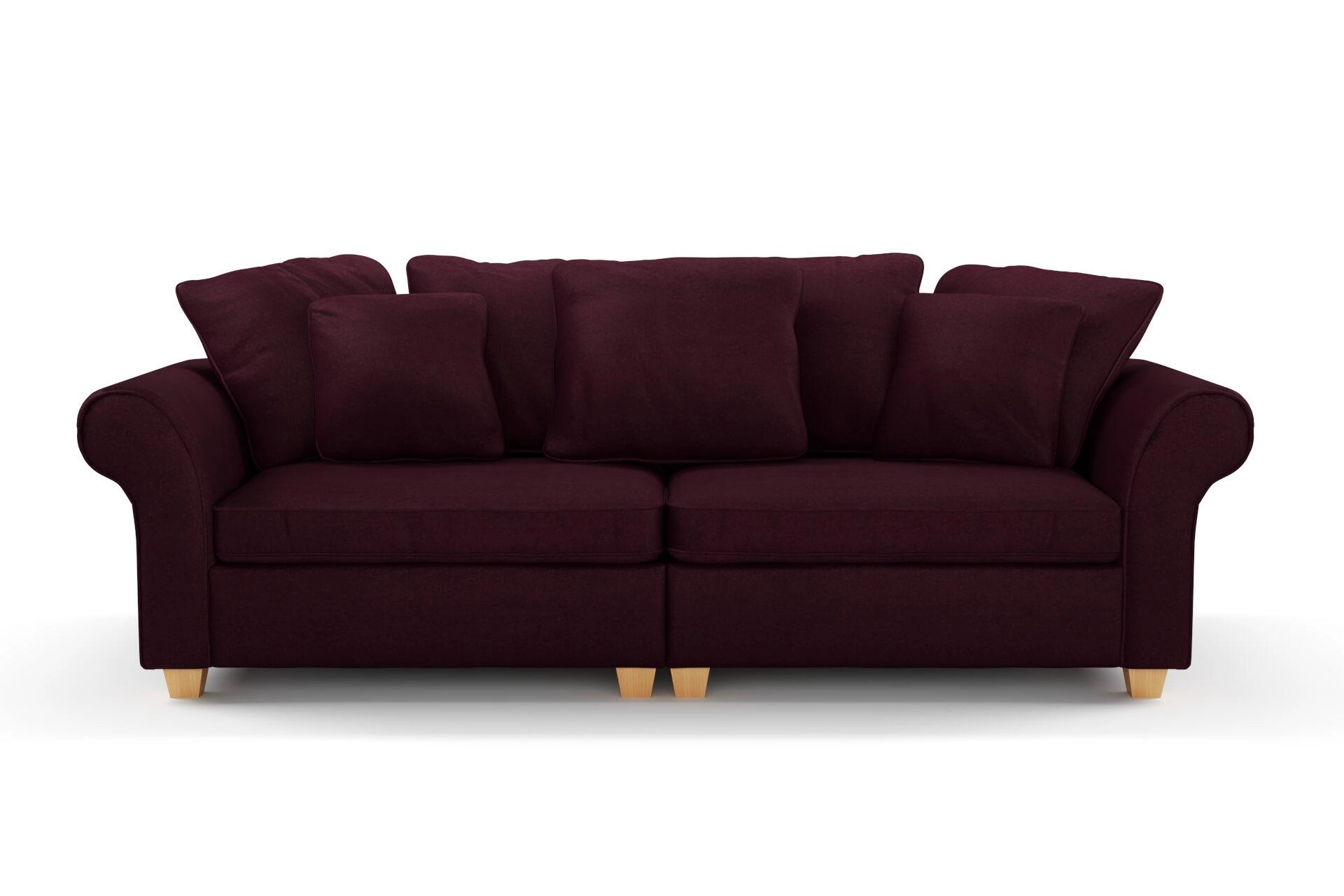 Ludo  Ludo  23 Bordeaux  Sofa_SofaRolledArm_Front.jpg