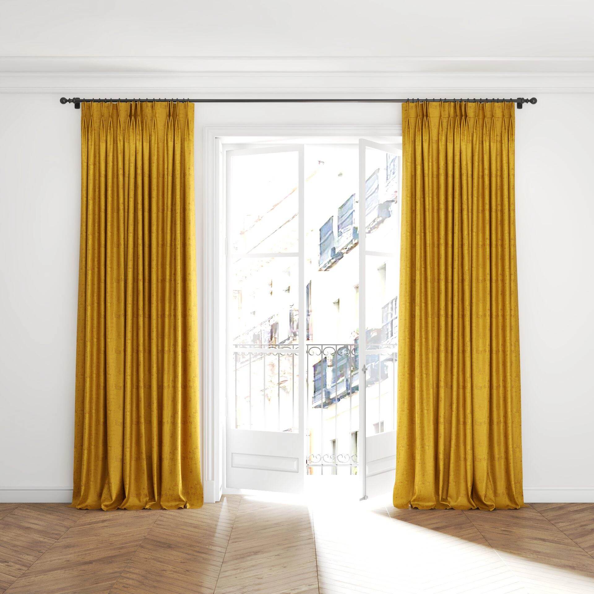 Genova--Gloria--07-Sunflower--Curtain_RodPuddlePencilPleat_Full.jpg