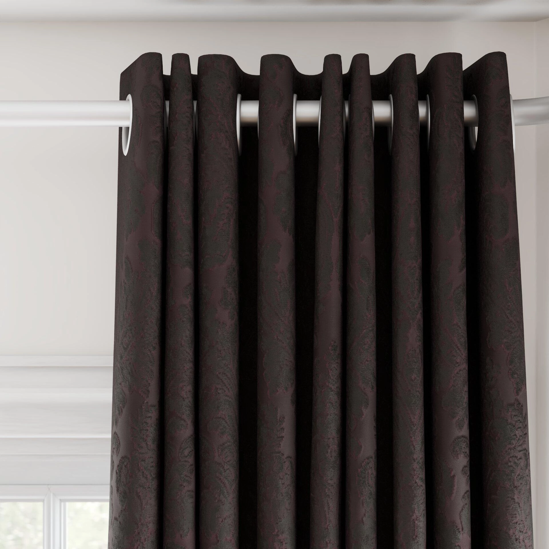 Genova--Gosh--01-Aubergine--Curtain_GrommetPuddle_Top.jpg