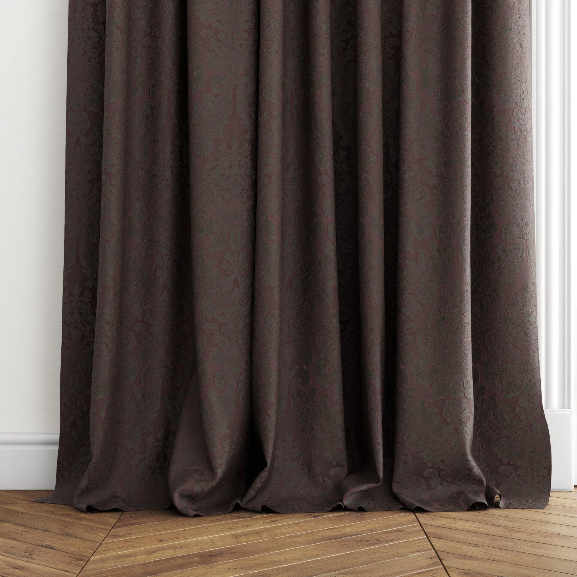 Genova--Gosh--01-Aubergine--Curtain_RodPuddlePencilPleat_Bottom.jpg