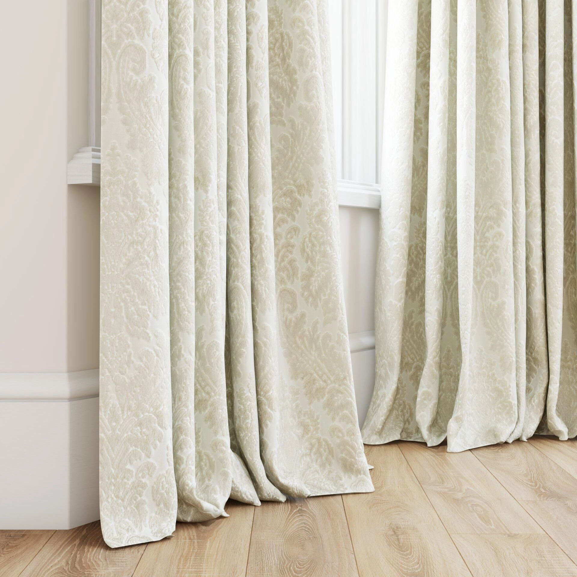 Genova--Gosh--12-Champagne--Curtain_GrommetPuddle_Bottom.jpg