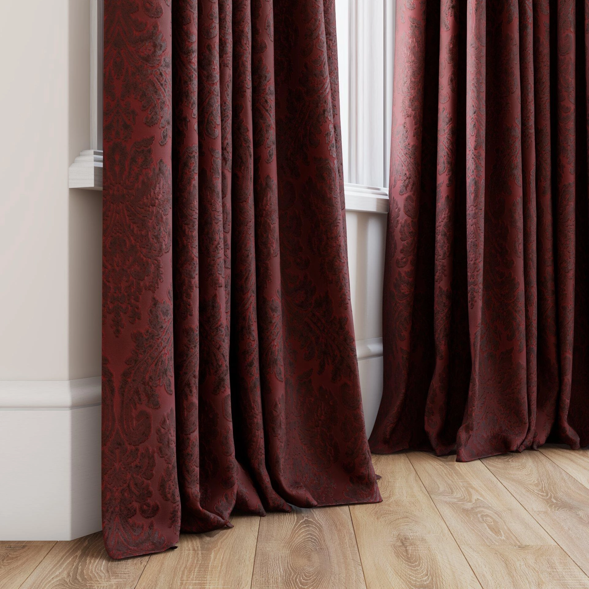 Genova--Gosh--23-Bordeaux--Curtain_GrommetPuddle_Bottom.jpg