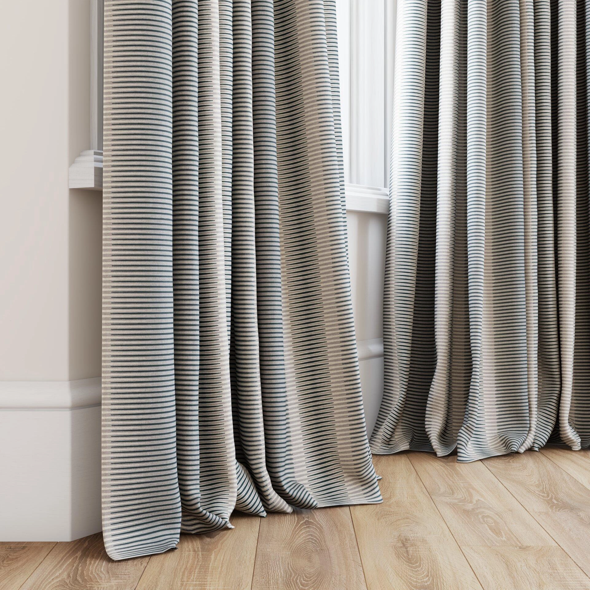 Jubilea  Jacopo stripe  01 Metal  Curtain_GrommetPuddle_Bottom.jpg