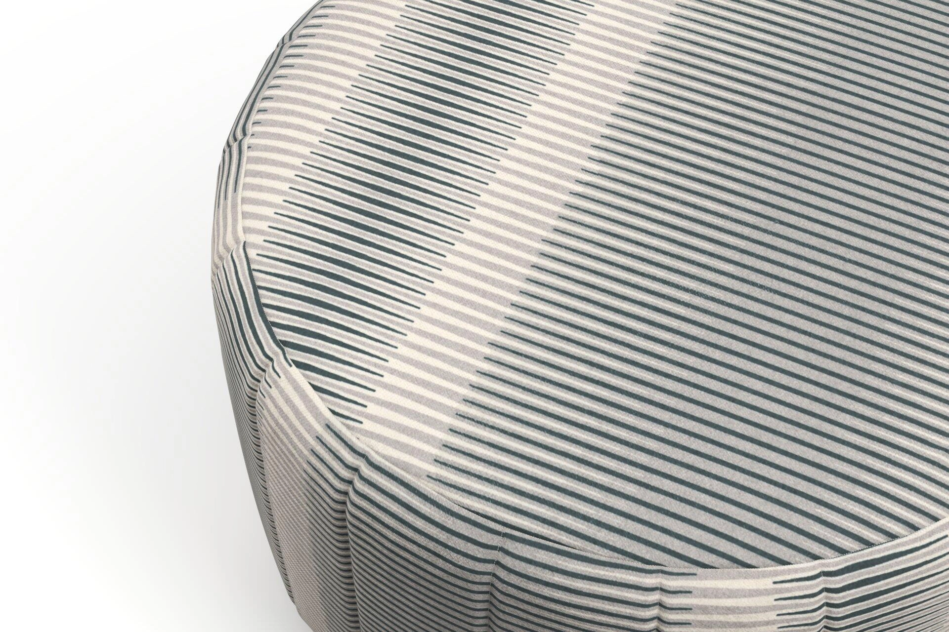 Jubilea  Jacopo stripe  01 Metal  Pouf_Pouf_Detail.jpg