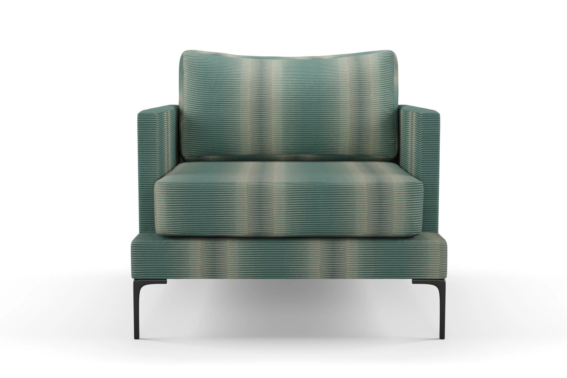 Jubilea  Jacopo stripe  02 Mineral  Chair_LoungeChair_Front.jpg