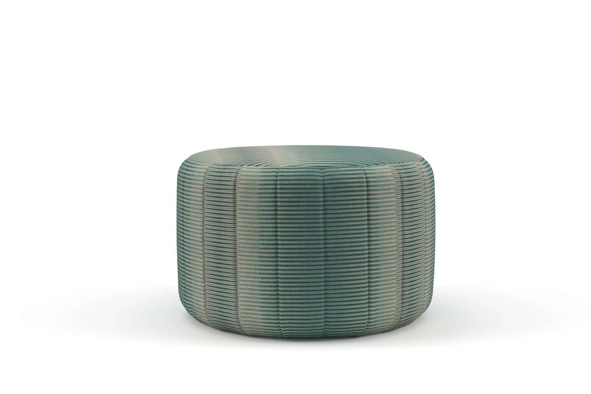 Jubilea  Jacopo stripe  02 Mineral  Pouf_Pouf_Front.jpg