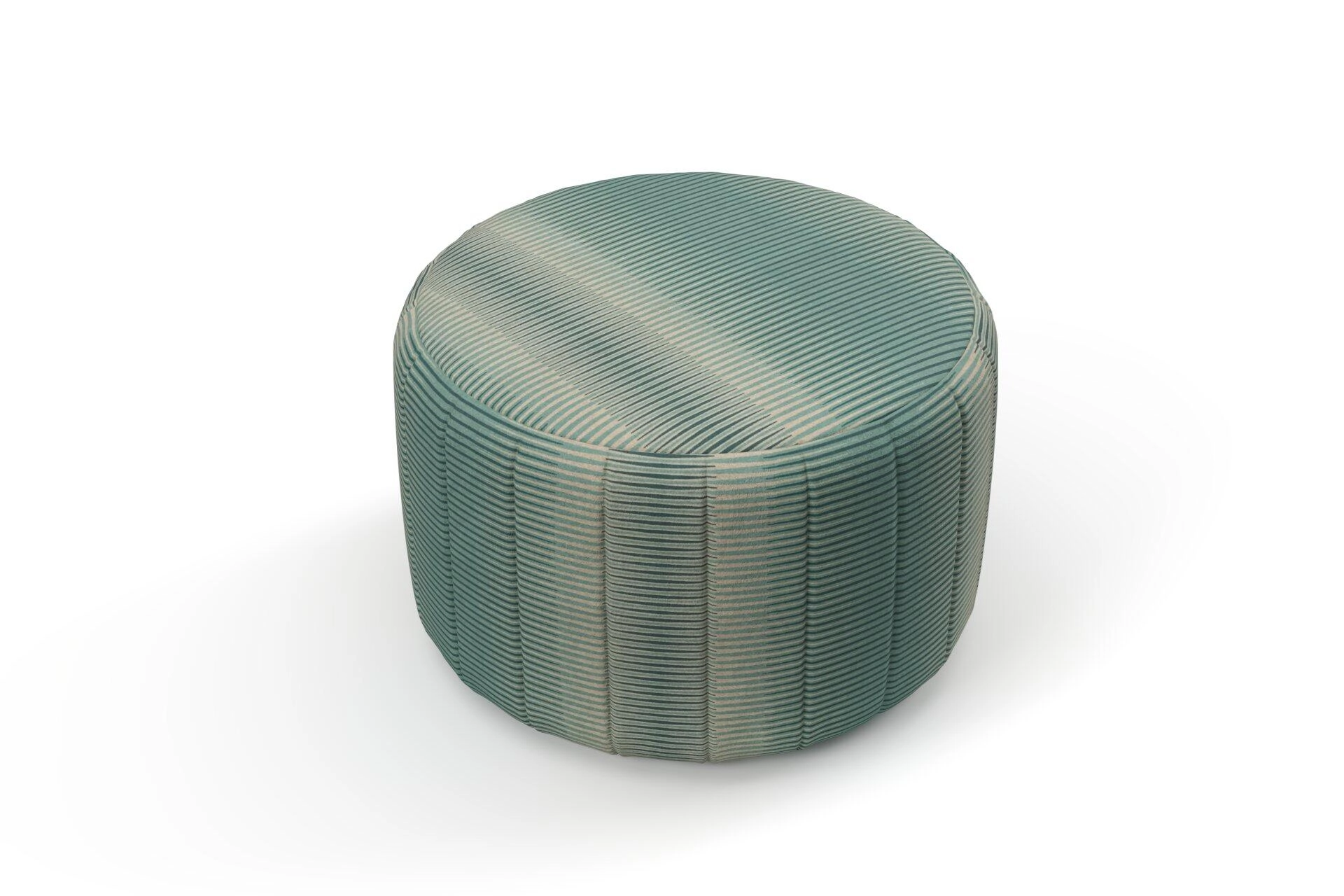 Jubilea  Jacopo stripe  02 Mineral  Pouf_Pouf_Top.jpg