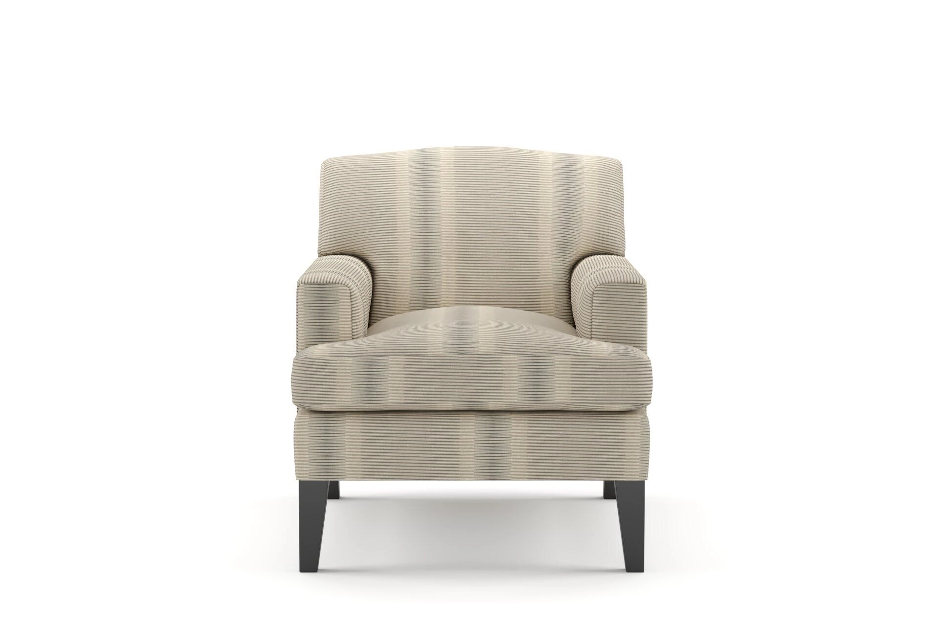 Jubilea  Jacopo stripe  03 Sesame  Chair_Armchair_Front.jpg
