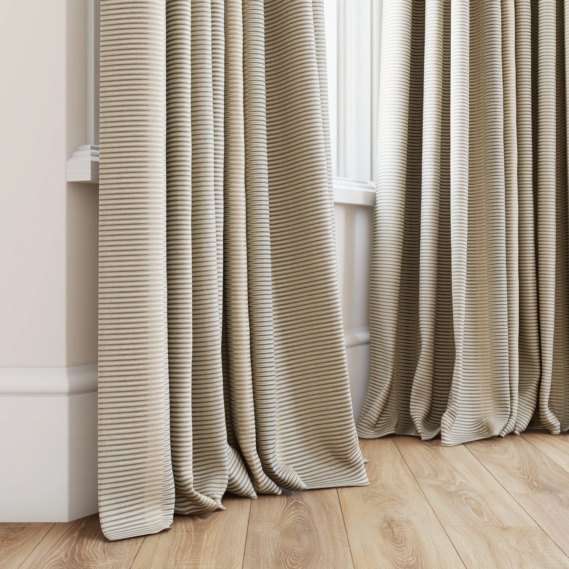 Jubilea  Jacopo stripe  03 Sesame  Curtain_GrommetPuddle_Bottom.jpg