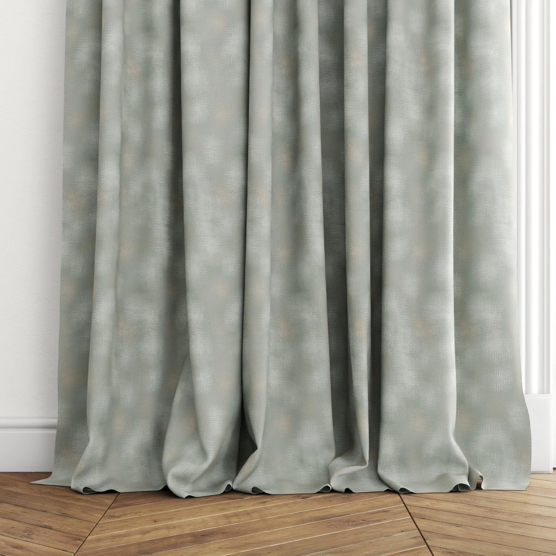 Jubilea  Juniper  01 Mineral  Curtain_RodPuddlePencilPleat_Bottom.jpg