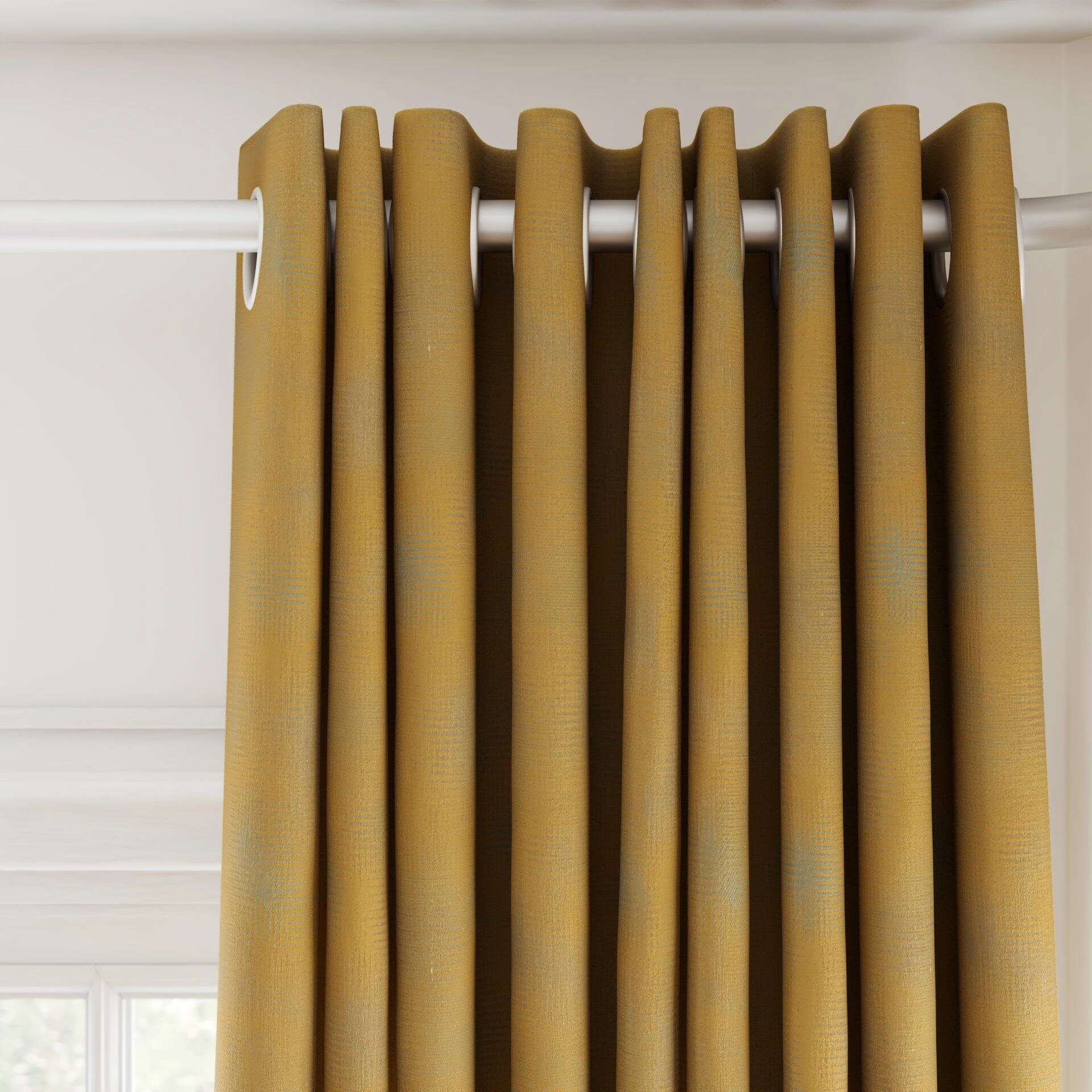 Jubilea  Juniper  03 Gold  Curtain_GrommetPuddle_Top.jpg